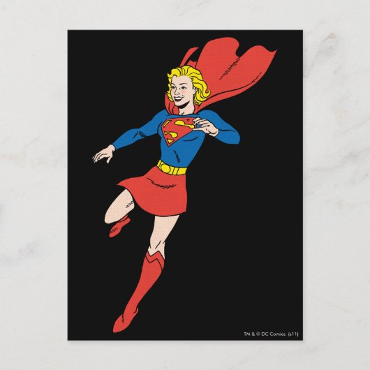 Supergirl-Pose 8 Postkarte (Vorderseite)