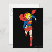 Supergirl-Pose 8 Postkarte (Vorne/Hinten)