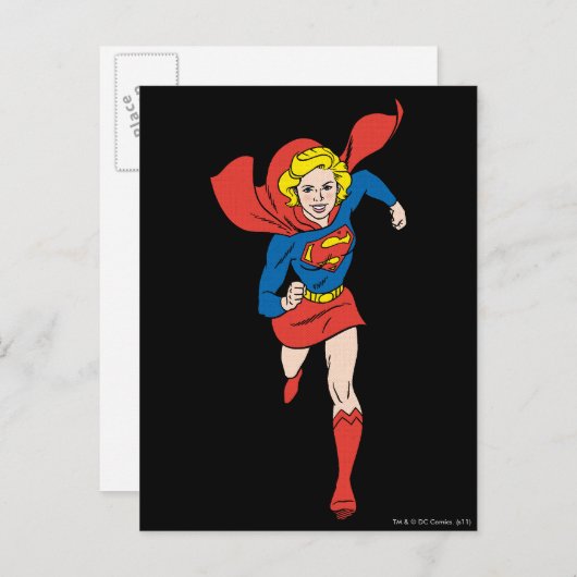 Supergirl-Pose 8 Postkarte (Vorne/Hinten)