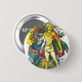 Supergirl-Pose Button (Vorne & Hinten)