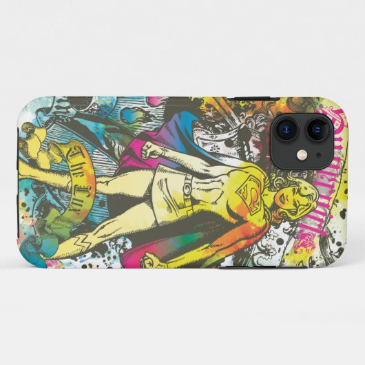 Supergirl-Pose Case-Mate iPhone Hülle (Rückseite (Horizontal))