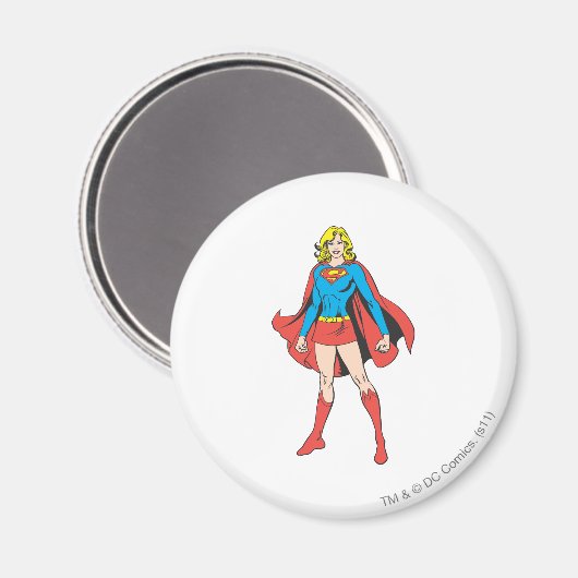 Supergirl-Posen Magnet (Vorderseite/Rückseite)