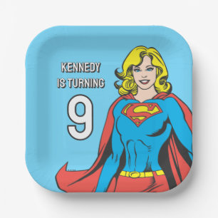 Supergirl Posen Pappteller