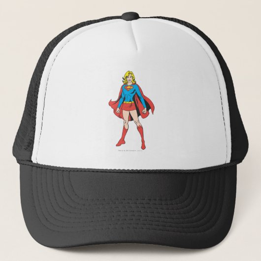 Supergirl-Posen Truckerkappe (Vorderseite)