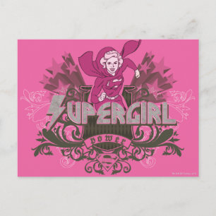 Supergirl-Power 2 Postkarte