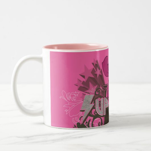 Supergirl Power 2 Zweifarbige Tasse (Links)