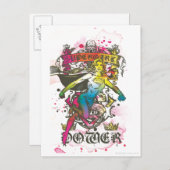 Supergirl-Power Postkarte (Vorne/Hinten)