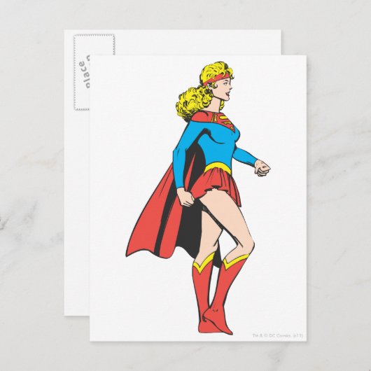 Supergirl-Profil Postkarte (Vorne/Hinten)