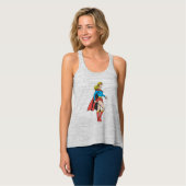 Supergirl-Profil Tank Top (Vorderseite Vollansicht)