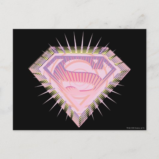 Supergirl Rad Logo Postkarte (Vorderseite)