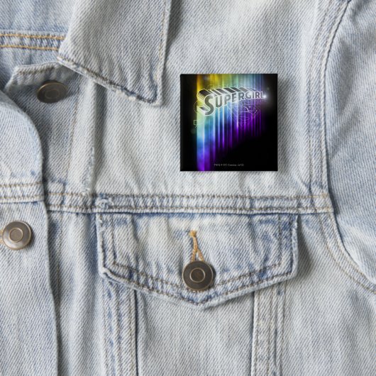 Supergirl Rainbow Button (Beispiel)