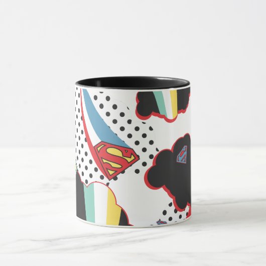 Supergirl Rainbow Cloud Pattern Tasse (Zentrum)
