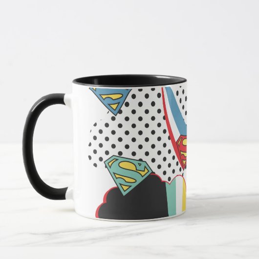 Supergirl Rainbow Cloud Pattern Tasse (Links)