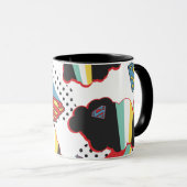 Supergirl Rainbow Cloud Pattern Tasse (VorderseiteRechts)
