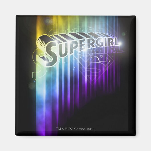 Supergirl Rainbow Magnet (Vorne)