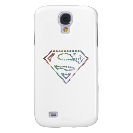 Supergirl Rainbow Outline Logo Case-Mate Samsung Galaxy Hülle (Rückseite)