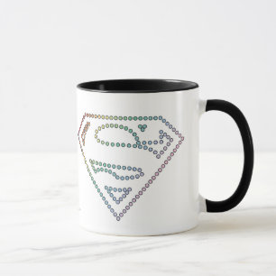 Supergirl Rainbow Outline Logo Tasse