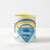 Supergirl Rainbow Pattern Tasse (Zentrum)