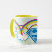 Supergirl Rainbow Pattern Tasse (Vorderseite Links)