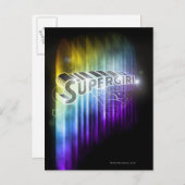 Supergirl Rainbow Postkarte (Vorne/Hinten)