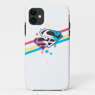 Supergirl Rainbow Stripes Case-Mate iPhone Hülle