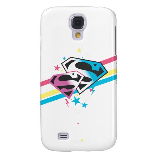 Supergirl Rainbow Stripes Case-Mate Samsung Galaxy Hülle (Rückseite)
