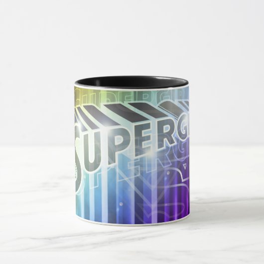 Supergirl Rainbow Tasse (Zentrum)