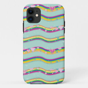 Supergirl Rainbow Waves Green Case-Mate iPhone Hülle
