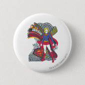 Supergirl Random World 1 Button (Vorderseite)