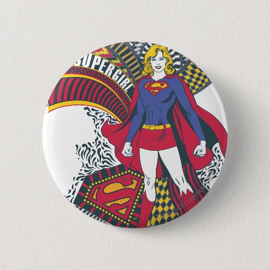 Supergirl Random World 1 Button (Vorderseite)