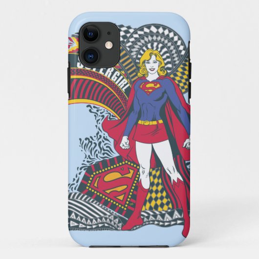 Supergirl Random World 1 Case-Mate iPhone Hülle (Rückseite)