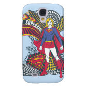 Supergirl Random World 1 Case-Mate Samsung Galaxy Hülle (Rückseite)