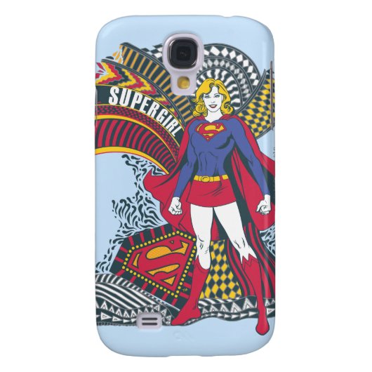 Supergirl Random World 1 Case-Mate Samsung Galaxy Hülle (Rückseite)