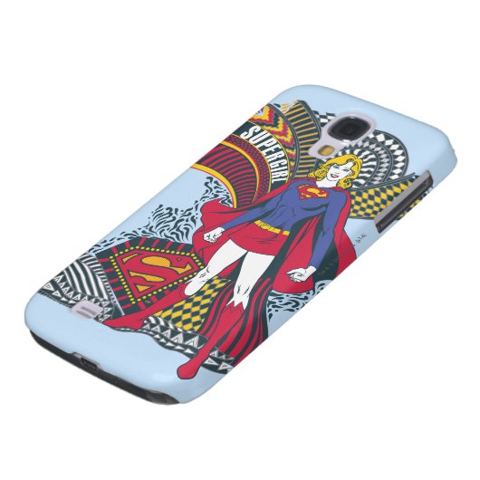 Supergirl Random World 1 Case-Mate Samsung Galaxy Hülle (unten)