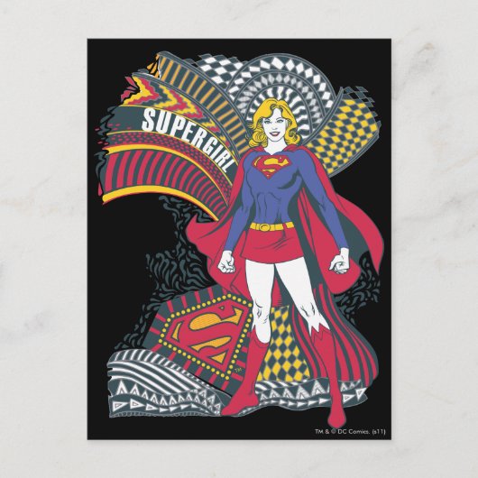 Supergirl Random World 1 Postkarte (Vorderseite)