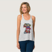 Supergirl Random World 1 Tank Top (Vorderseite Vollansicht)