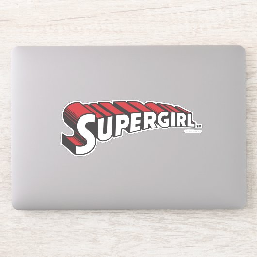 Supergirl Red and White Logo Aufkleber (Computer)