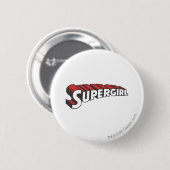 Supergirl Red and White Logo Button (Vorne & Hinten)