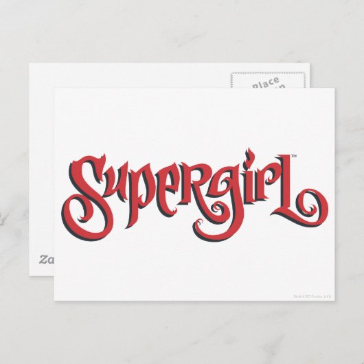 Supergirl Red Logo Postkarte (Vorne/Hinten)