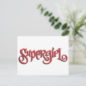 Supergirl Red Logo Postkarte (Stehend Vorderseite)