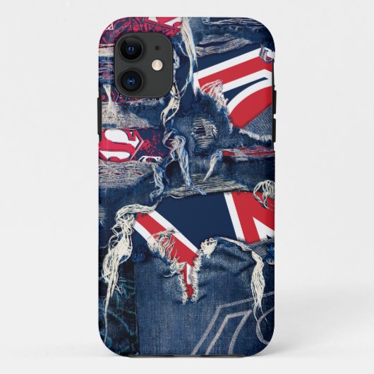 Supergirl Red, White & Blue Case-Mate iPhone Hülle (Rückseite)