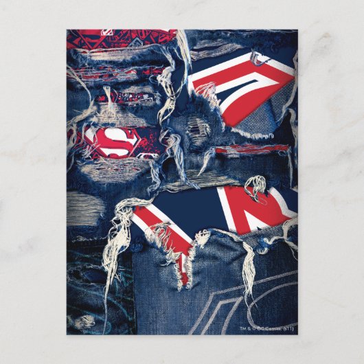 Supergirl Red, White & Blue Postkarte (Vorderseite)