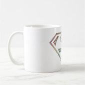 Supergirl Regenbogen-Kontur-Logo Kaffeetasse (Links)