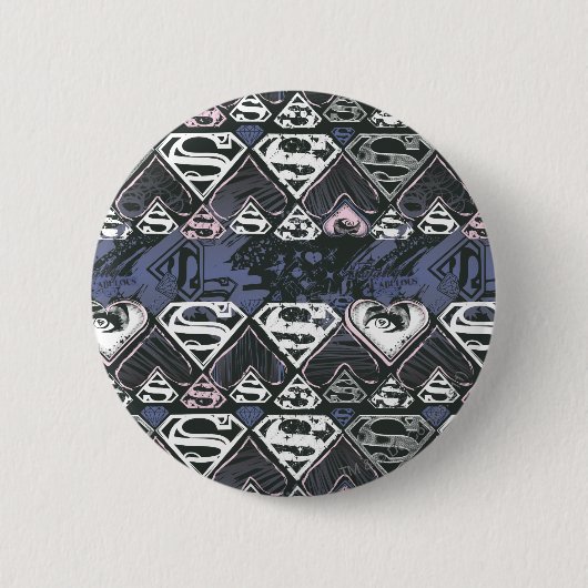 Supergirl Repeat S Pattern Button (Vorderseite)