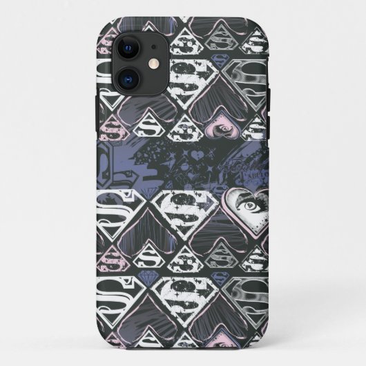 Supergirl Repeat S Pattern Case-Mate iPhone Hülle (Rückseite)