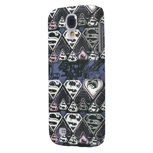 Supergirl Repeat S Pattern Case-Mate Samsung Galaxy Hülle (Rückseite Links)