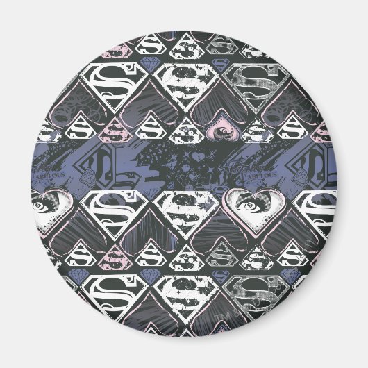 Supergirl Repeat S Pattern Magnet (Vorne)