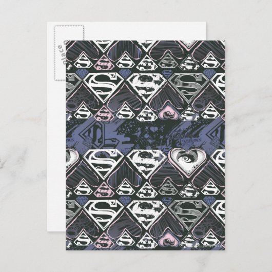 Supergirl Repeat S Pattern Postkarte (Vorne/Hinten)
