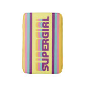 Supergirl Retro Colorshift Graphic Badematte (Vorderseite Vertikal)