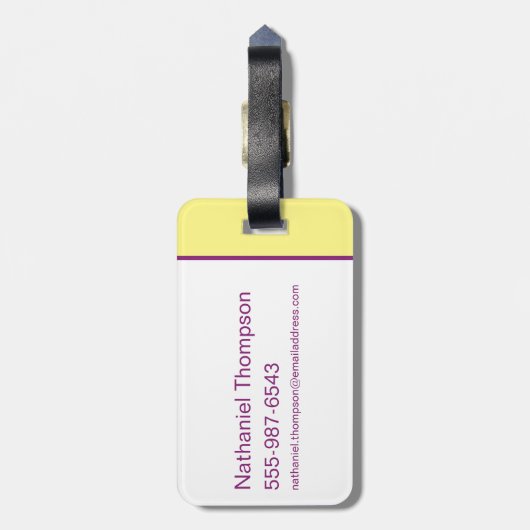 Supergirl Retro Colorshift Graphic Gepäckanhänger (Rückseite vertikal)